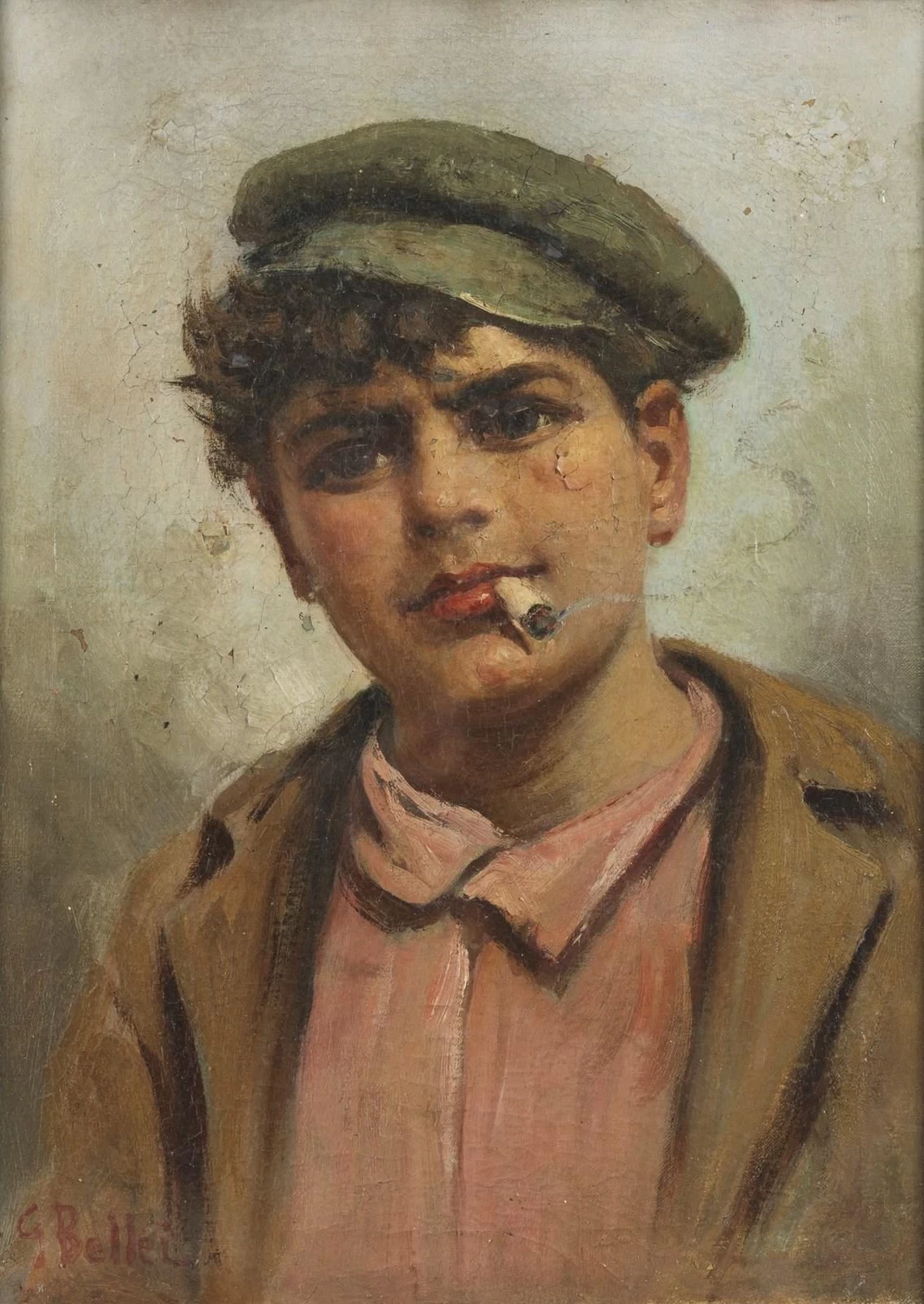 Ritratto di ragazzo con sigaretta